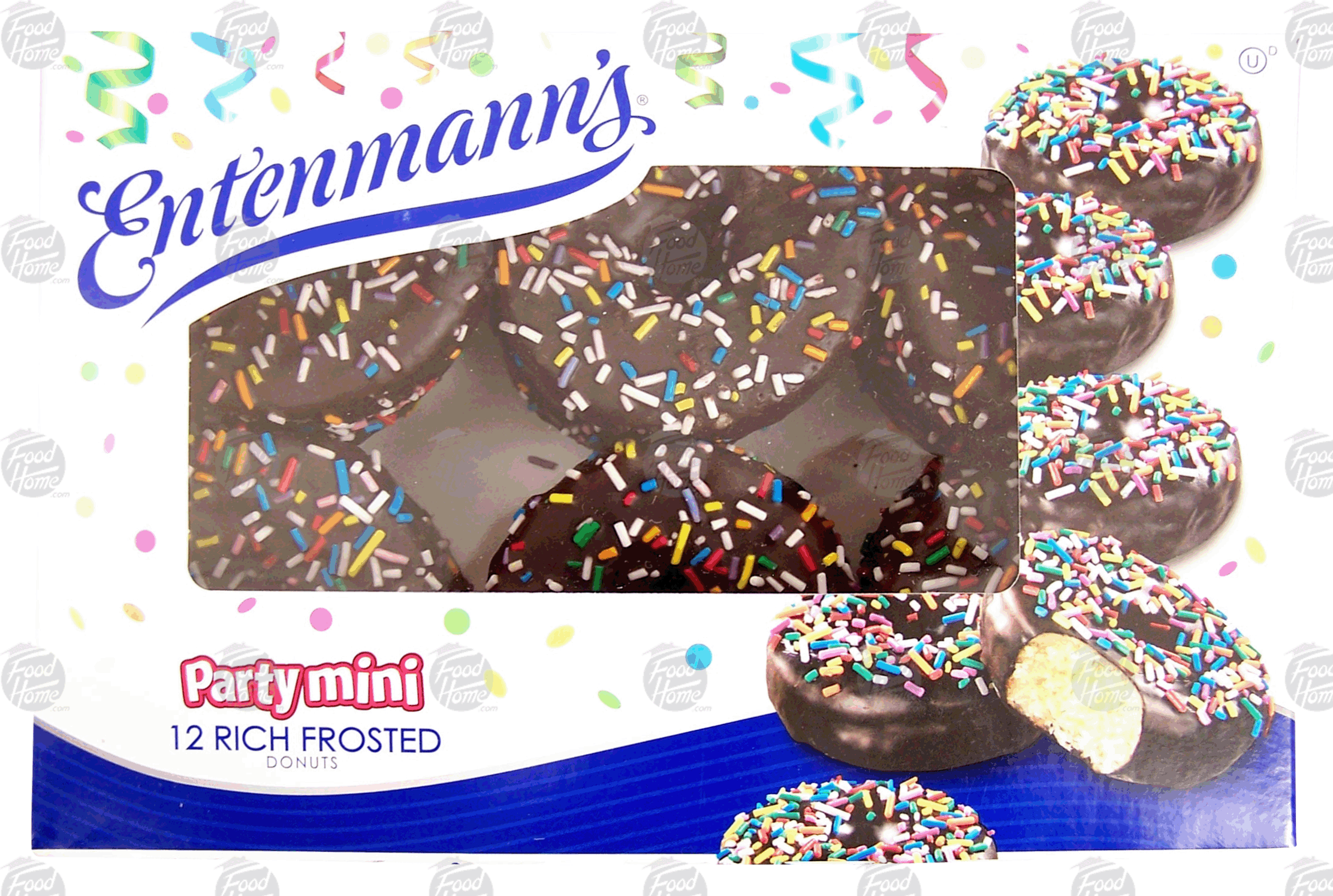 Entenmann's Party mini rich frosted mini donuts, 12-count Full-Size Picture